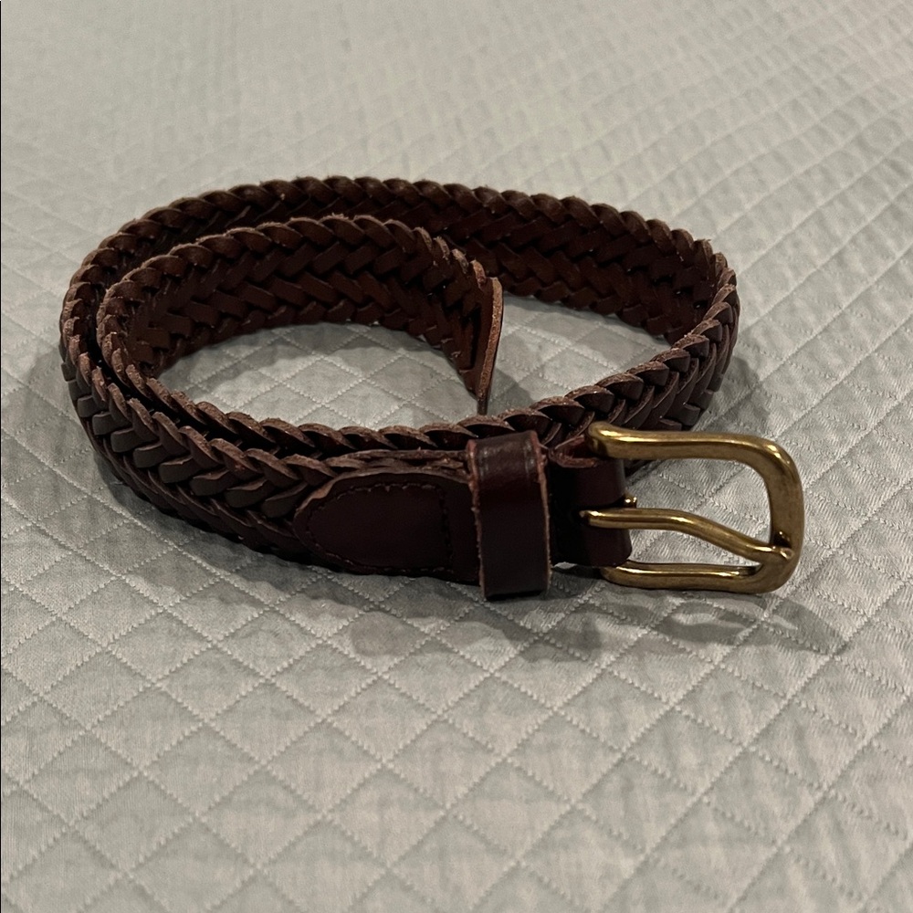 Polo Ralph Lauren Kids Toddler Little Boys Brown Leather Belt, brass Buckle 2T-6